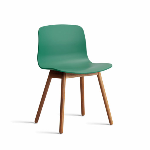 HAY About A Chair AAC 12 Walnuss Teal Green Shell