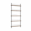 Moebe Shelving System Magazinregal MS.180.1 Dunkle Eiche/Schwarz