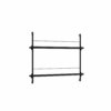 Moebe Shelving System Magazinregal MS.65.1 Schwarz/Schwarz