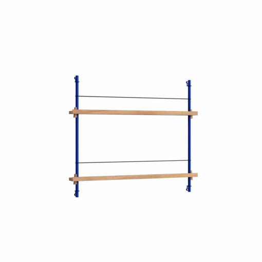 Moebe Shelving System Magazinregal MS.65.1 Eiche/Blau