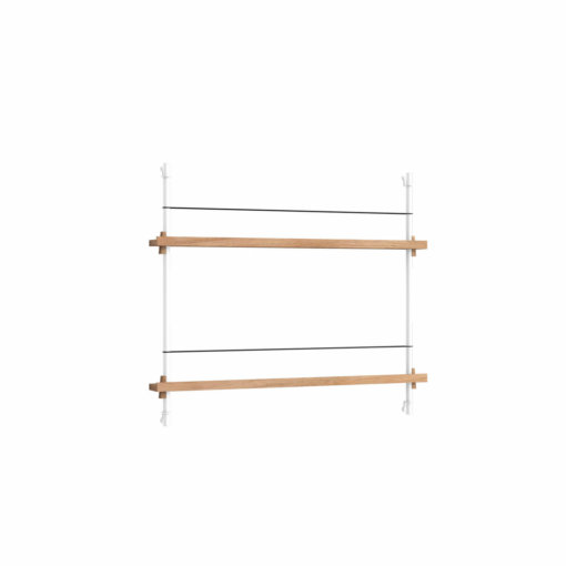 Moebe Shelving System Magazinregal MS.65.1 Eiche/Weiß