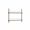 Moebe Shelving System Magazinregal MS.65.1 Dunkle Eiche/Schwarz