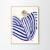 Sofia Lind Poster Blue Stripe At Concorde gerahmt Eiche