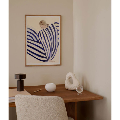 Sofia Lind Poster Blue Stripe At Concorde A5 Mood