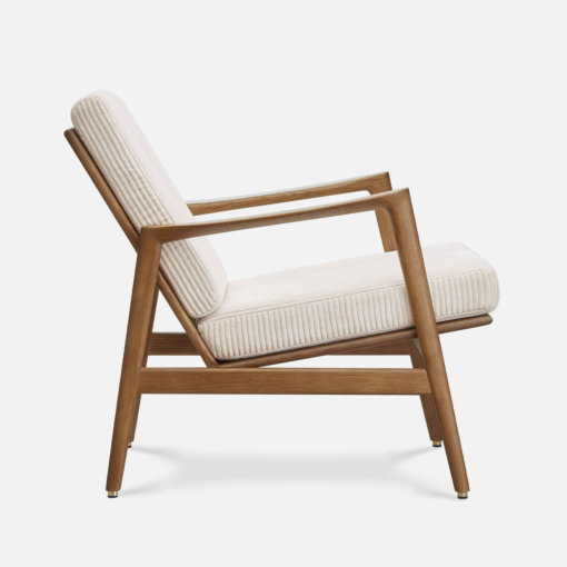 Stefan Lounge Chair Cord Creme Oak03 seitlich