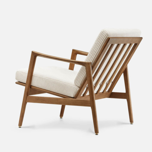 Stefan Lounge Chair Cord Creme Oak03 Rückansicht
