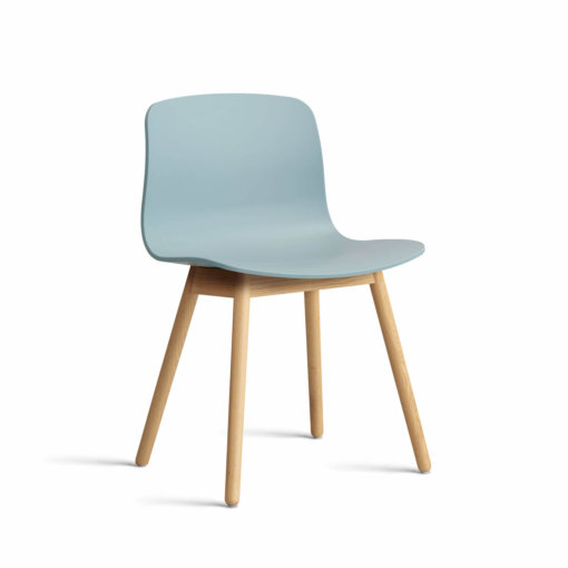 HAY About A Chair AAC 12 Eiche Dusty Blue Shell