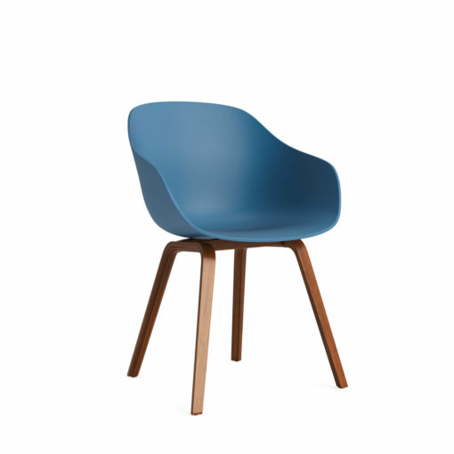 HAY About A Chair AAC 222 Walnuss Azure Blue