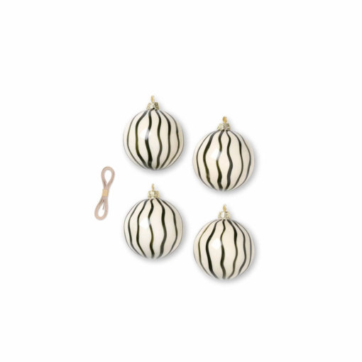 ferm Glasornament 4er-Set Grün