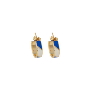 Design Letters Ohrringe Candy Blau – 18k vergoldet