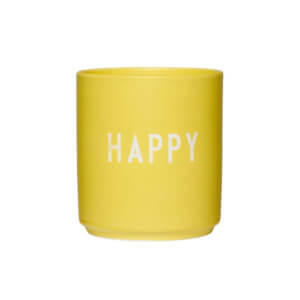 Design Letters Favourite Cup HAPPY Gelb