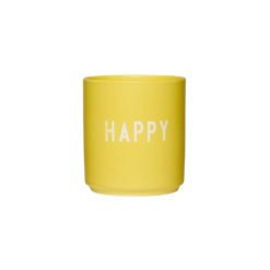 Design Letters Favourite Cup HAPPY Gelb