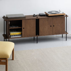 Moebe Shelving System 65.2.D ca. H 65 x B 163 x T 35 cm Smoked Oak