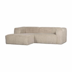 Cord-Sofa 3-Sitzer Greige