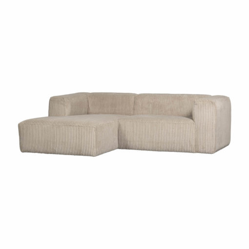 Cord-Sofa 3-Sitzer Greige