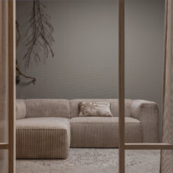 Cord-Sofa 3-Sitzer Greige