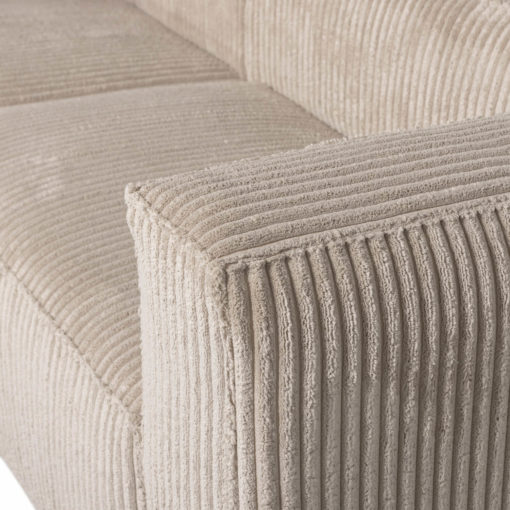 Cord-Sofa 3-Sitzer Greige