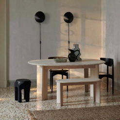 ferm LIVING Bevel Table Buche mit Ausziehfunktion Variante A (1 Platte) Mood