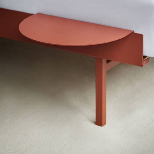 Moebe Bett Metall Terracotta - Image 3