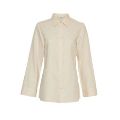Moss Copenhagen Leinen-Mix Bluse Cremé