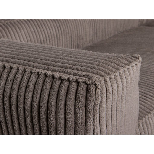 Cord-Sofa Chaiselongue L Nahansicht