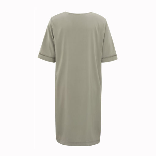 YAYA Kleid mit V-Ausschnitt Army Green Rückansicht