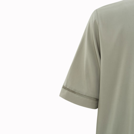 YAYA Kleid mit V-Ausschnitt Army Green Detail