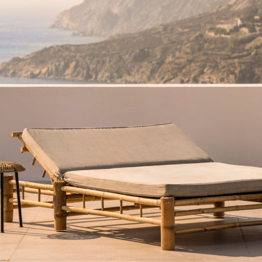 Tine K Home Bambus Double Lounge-Liege Sand Detail
