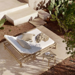 Tine K Home Bambus Double Lounge-Liege Weiß Mood