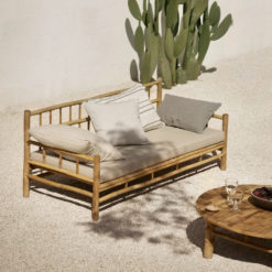 Tine K Home Bambus Lounge-Couch Sand Detail