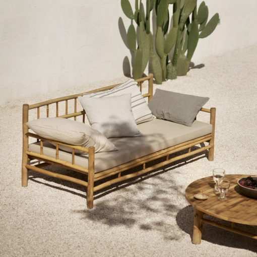 Tine K Home Bambus Lounge-Couch Sand Detail