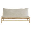 TineK Home Bambus Lounge-Couch ohne Armlehnen Sand
