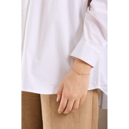 Pernille Corydon Armband Kleeblatt Golden