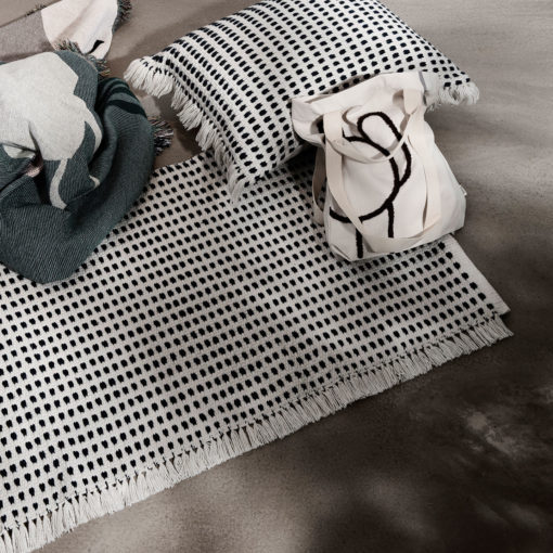 ferm Living Teppich Way Runner Off-White Blue - Image 3