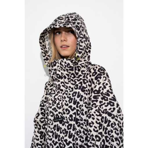 VIVI MARI Raincoat Leo Splashes Black/Sand - Image 3