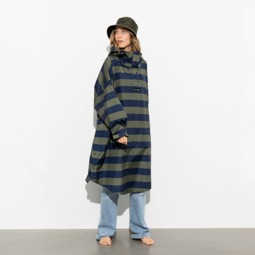 VIVI MARI Raincoat Bold Stripes Navy/Olive
