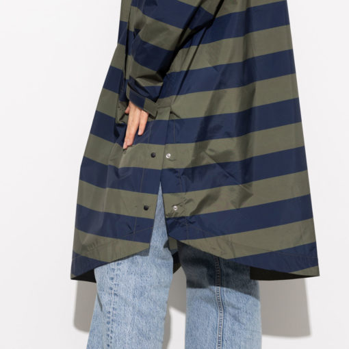 VIVI MARI Raincoat Bold Stripes Navy/Olive - Image 3