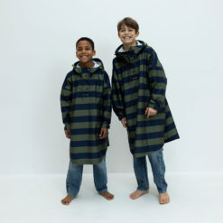 VIVI MARI Raincoat Bold Stripes Navy/Olive (7-9 Jahre & 10-12 Jahre)