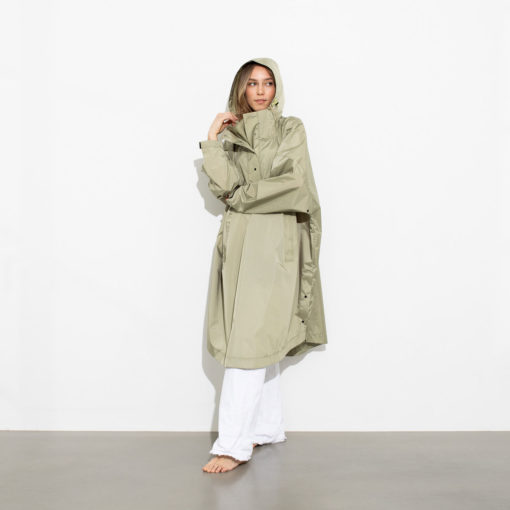 VIVI MARI Raincoat Solid Pale Olive