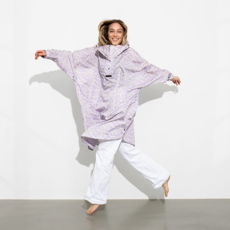 VIVI MARI Raincoat Leo Splashes Lavender/Grey