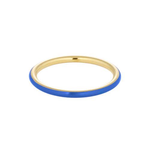 Design Letters Ring Blau
