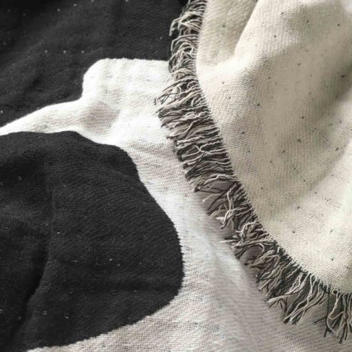 Broste Copenhagen Wandteppich Beige/Black