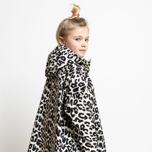 VIVI MARI Kids Raincoat Leo Splashes Black/Sand - Image 2