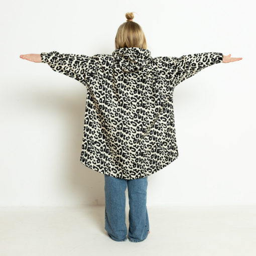 VIVI MARI Kids Raincoat Leo Splashes Black/Sand - Image 4