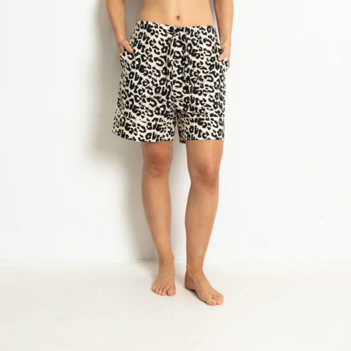 VIVI MARI Pyjama-Shorts Leo Splashes Black/Sand