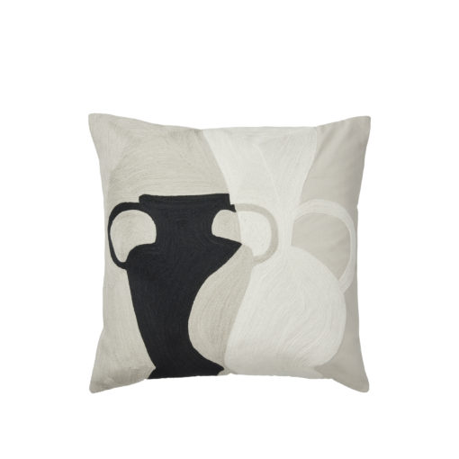 Broste Copenhagen Kissenbezug Beige/Black