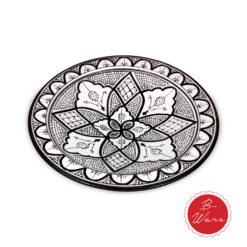 Marokkanischer Teller Schwarz Weiß L B-Ware