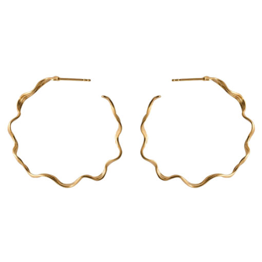 Pernille Corydon Creolen Hellir Golden L