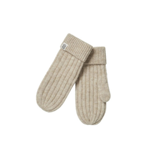 Moss Copenhagen Woll-Mittens Oatmeal