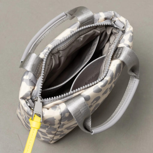 VIVI MARI Padded Tote Bag MINI Leo Splashes Grey/Sand Small
